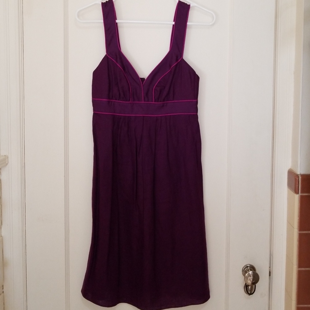 Banana Republic Linen Dress - Purple,  Sz 0P